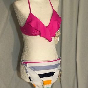 NWT 2 pc. Hot pink Giani Bini Bikini